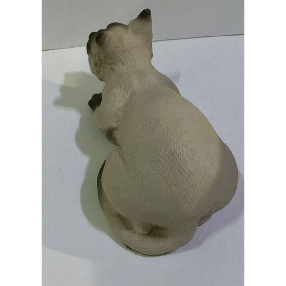 Siamese Cat Universal Statuary Crouching Blue Glass Eyes 1992 Vintage USA - Picture 3 of 6